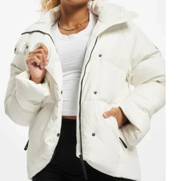 Adidas Big Baffle 500 Fill Down Puffer Jacket Coat White M